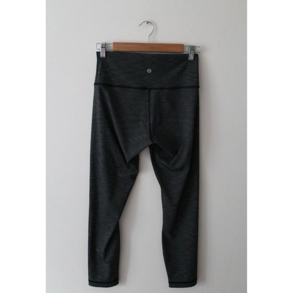 Lululemon Wunder Under Legging 25" Heathered Black 7/8 Tight Size 8 Luxt… - Picture 4 of 11